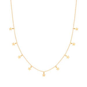 gold star charm pendant