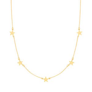 gold stellar pendant