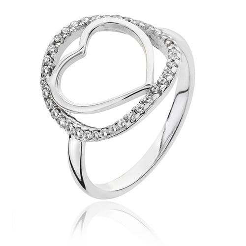 srg0037cz am Lusso Halo Heart Ring 45