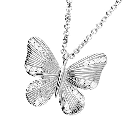 Silver Flutter Pendant