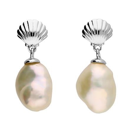 H4274S tn silver keshi shell earrings 32