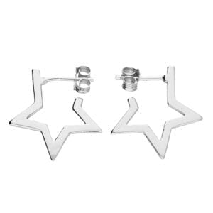 Silver Luminary Hoop Earrings
