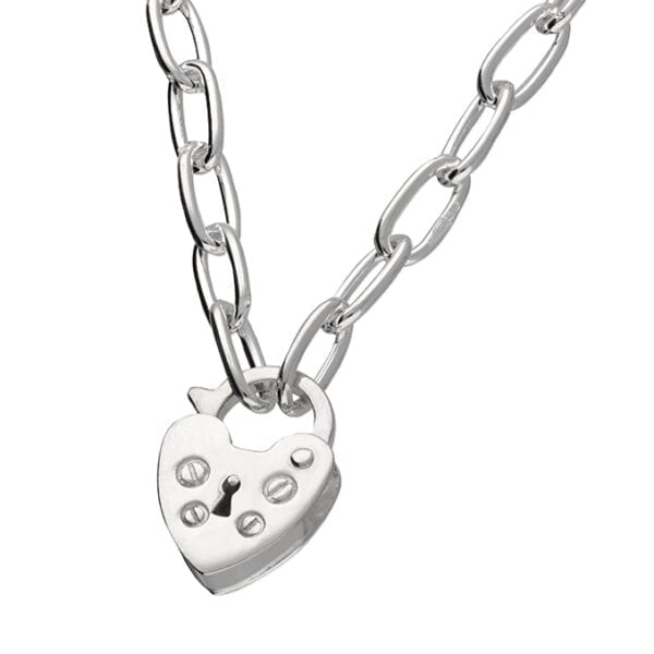 silver padlock pendant