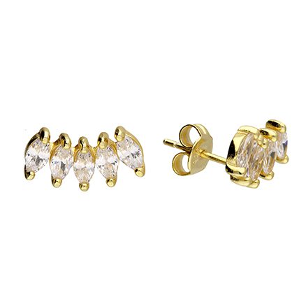 Gold Marqise Magic Earrings