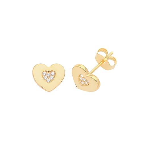 gold lovestruck stud earrings