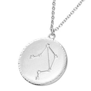 Silver Libra Constellation pendant