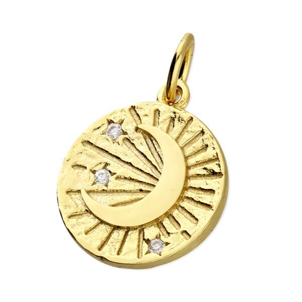 Gold Luna Pendant