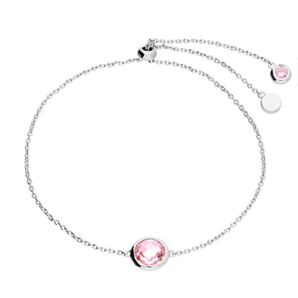 Pink Tourmaline Birthstone Bracelet