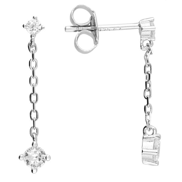 Chain link drop earrings
